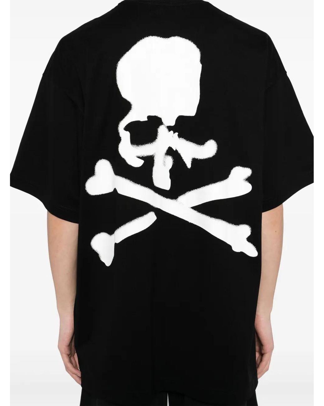 MASTERMIND WORLD Black Spray-Paint Effect T-Shirt for men