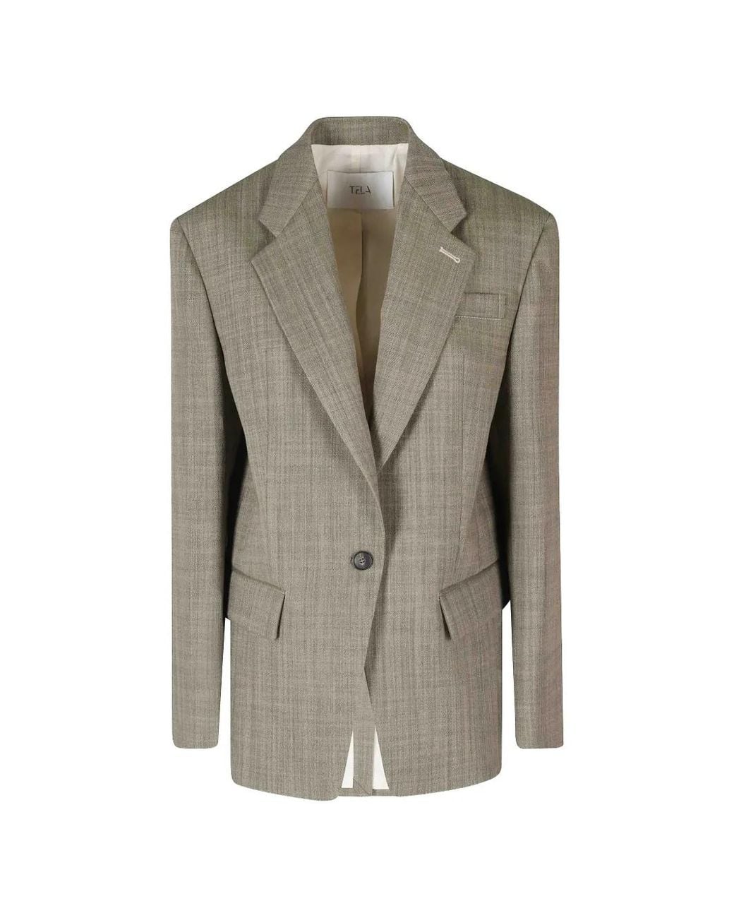 Tela Gray Heritage Wool Blazer