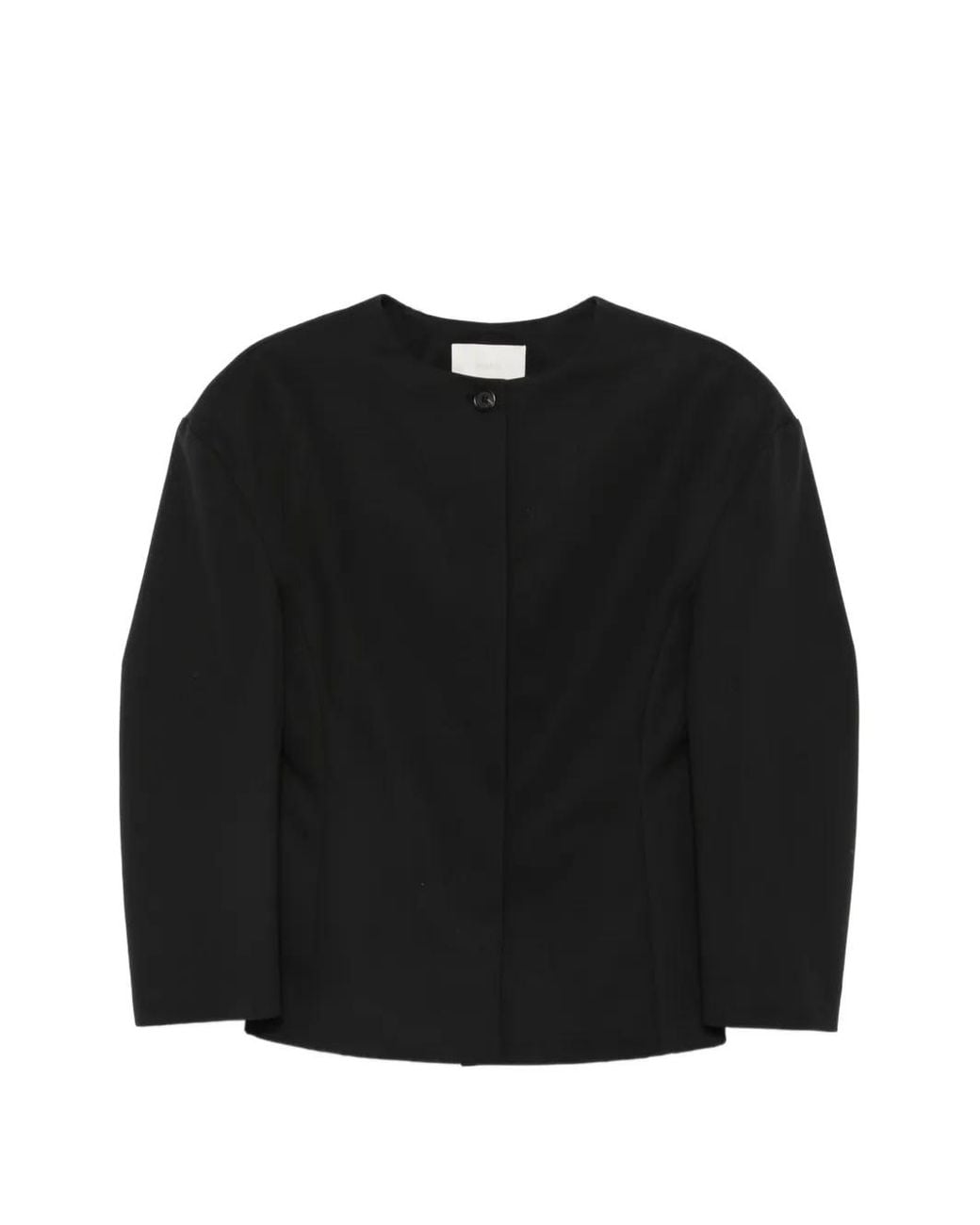 Amomento Black Button-Up Jacket