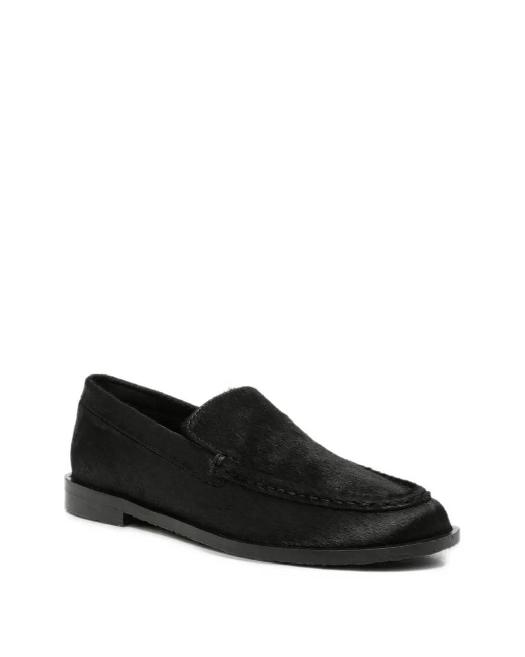 Gioseppo Black Round-Toe Loafers