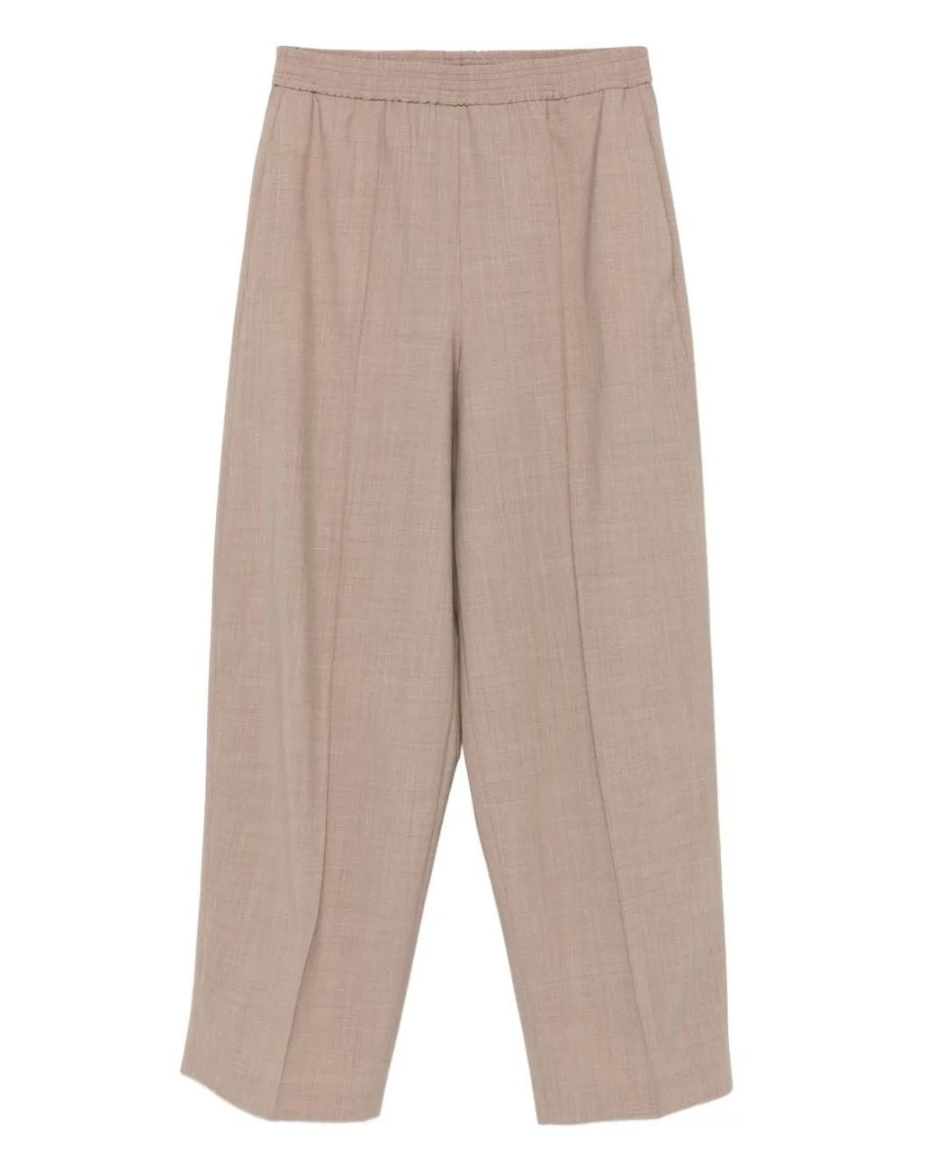 Fabiana Filippi Natural Elastic-Waist Trousers