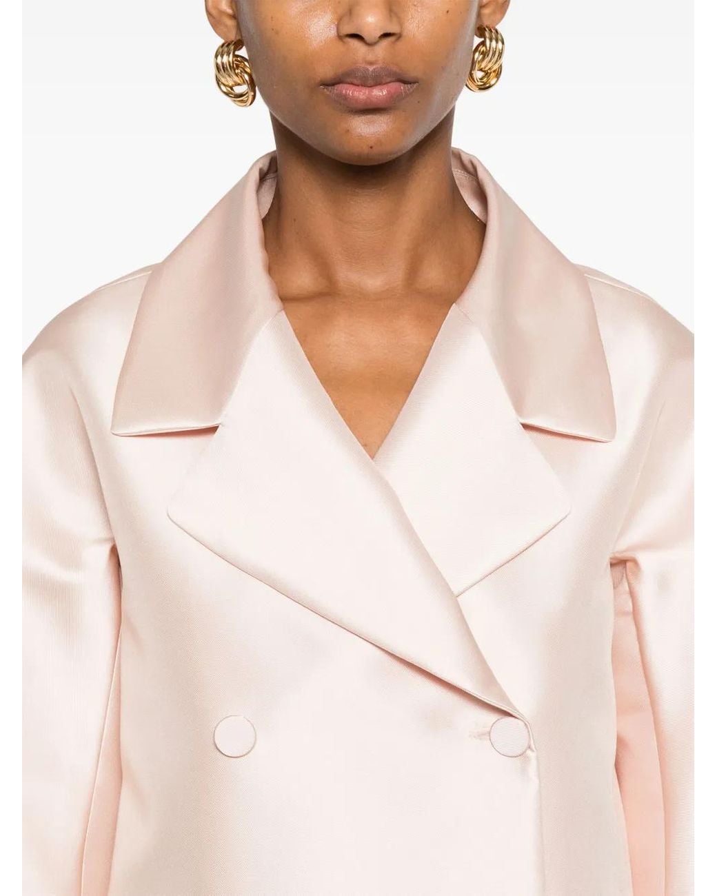 Blanca Vita Pink Satin Blazer