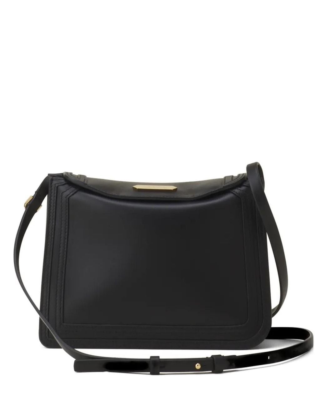 Lanvin Black Compagnon 16 Leather Bag