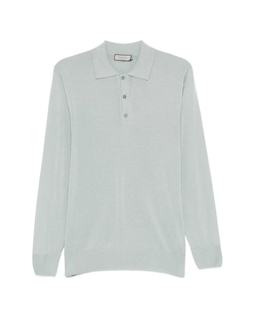 Polo Con Botones Canali de hombre de color Gray