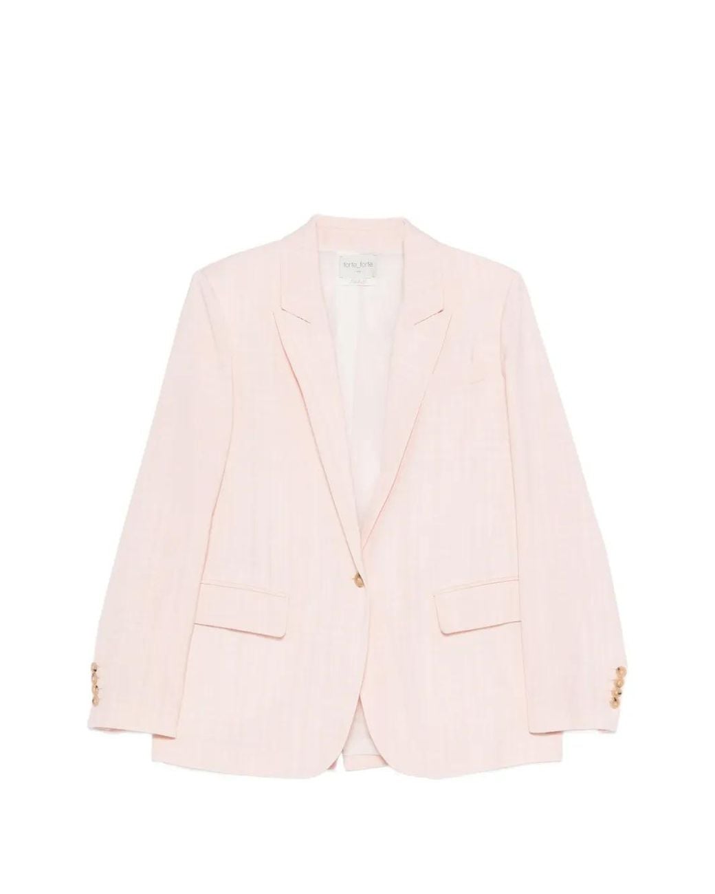 Forte_forte Pink Button Single-Breasted Blazer