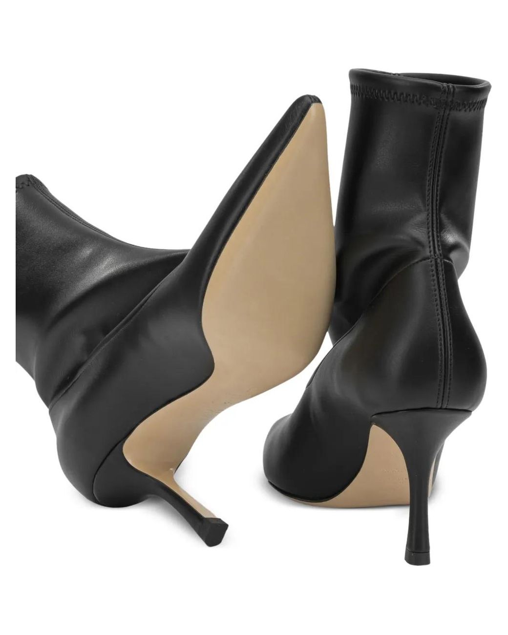 Casadei Black Bottines À Bout Pointu