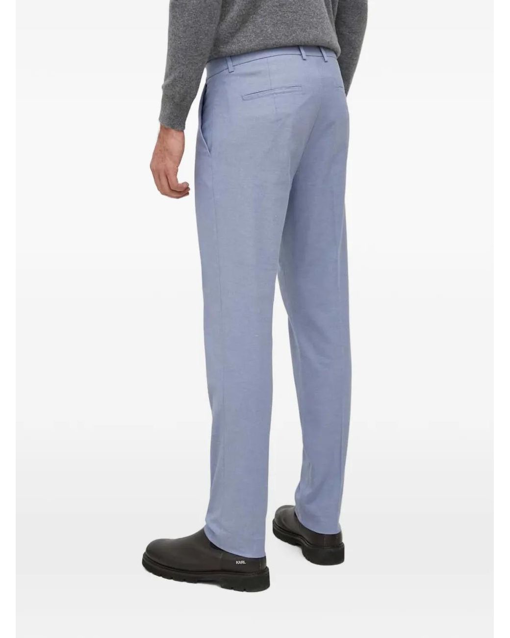 Sisley Blue Buttoned Trousers for men
