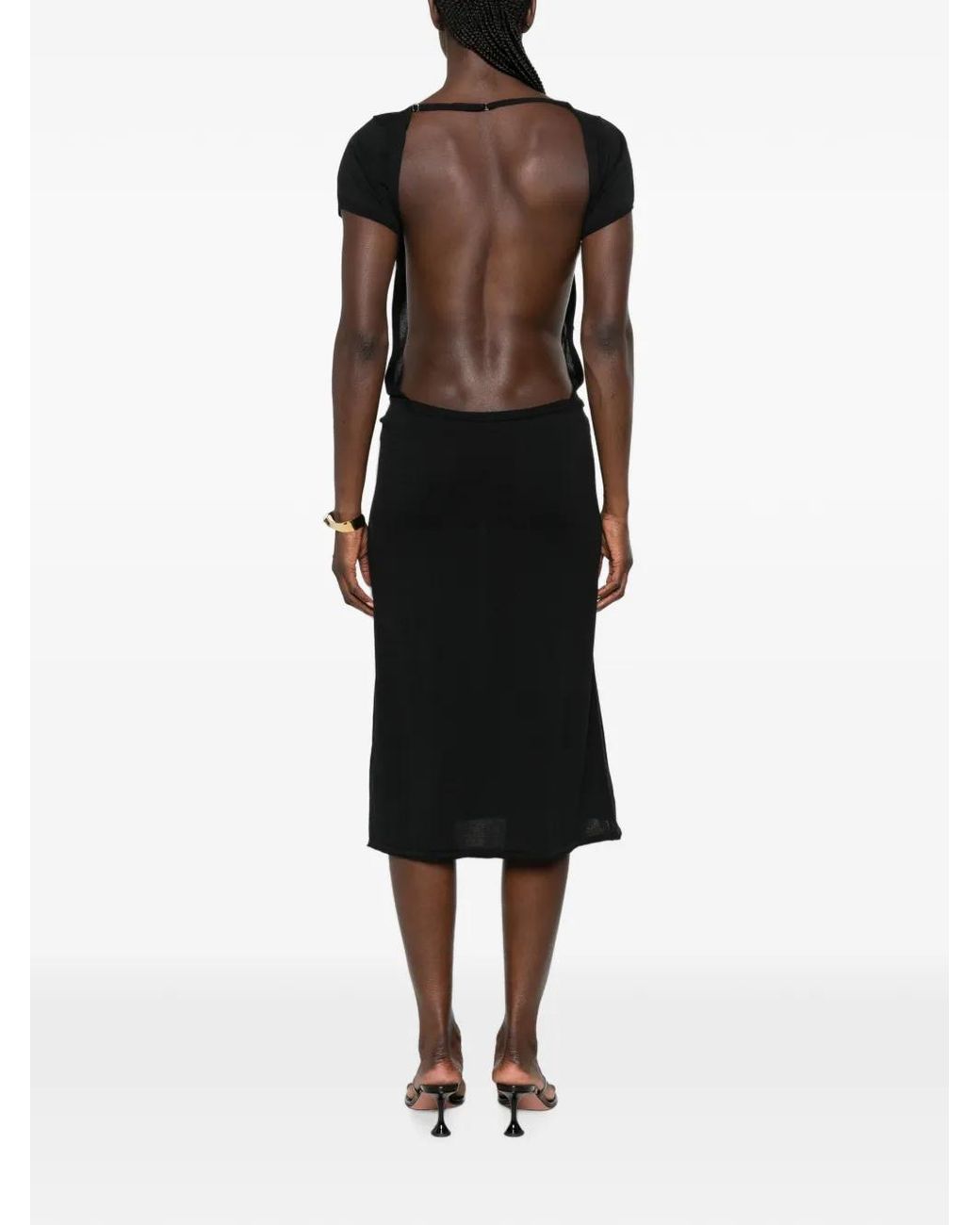 Frankie's Bikinis Black X Jennie Rosalie Midi Dress