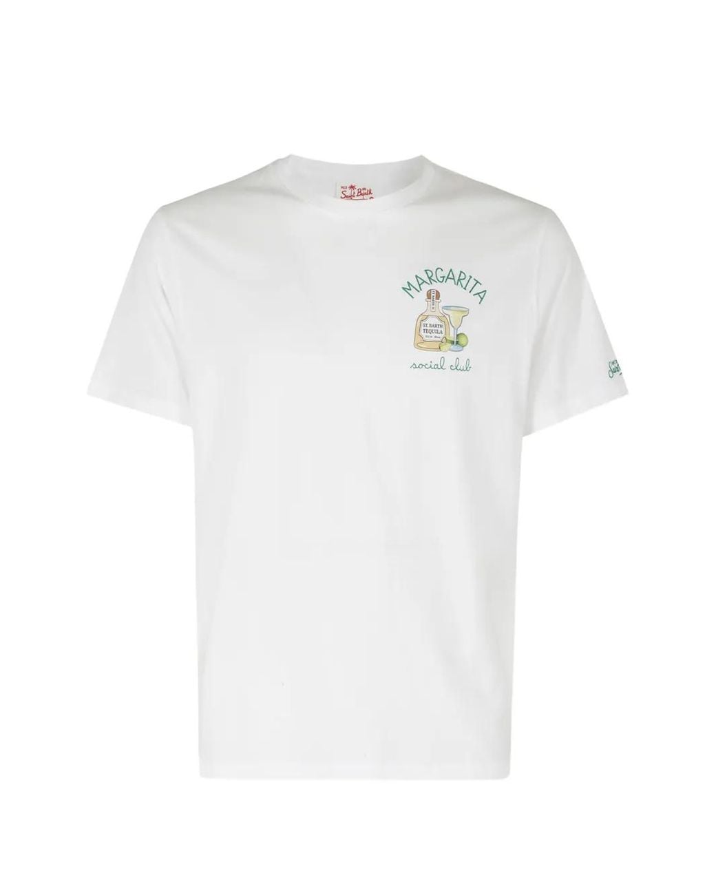 Mc2 Saint Barth White Portofino Embroidered T-Shirt for men