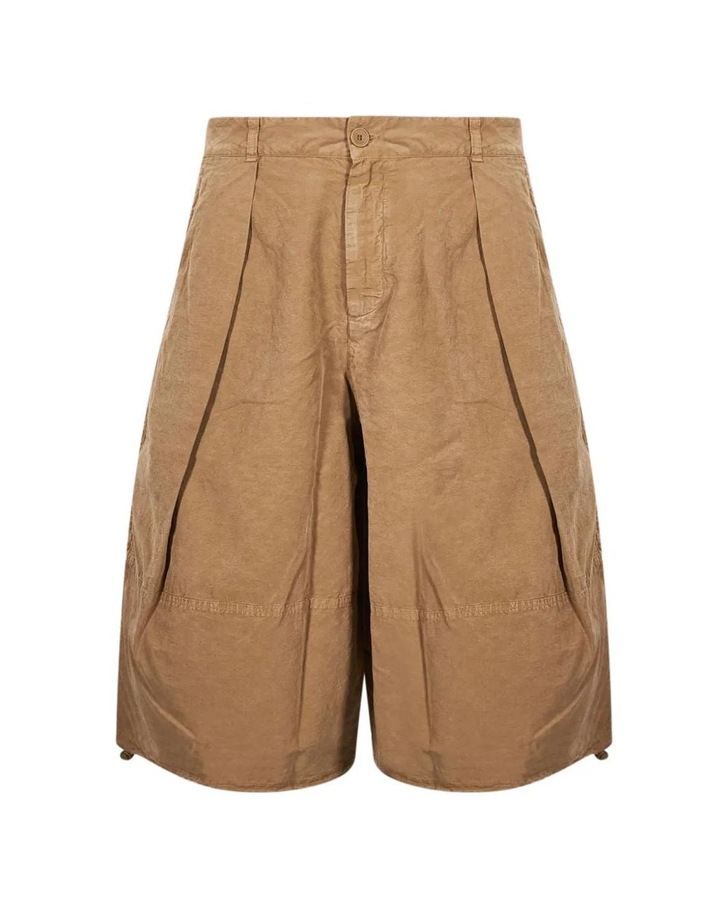 YMC Natural Short Salba À Design Plissé