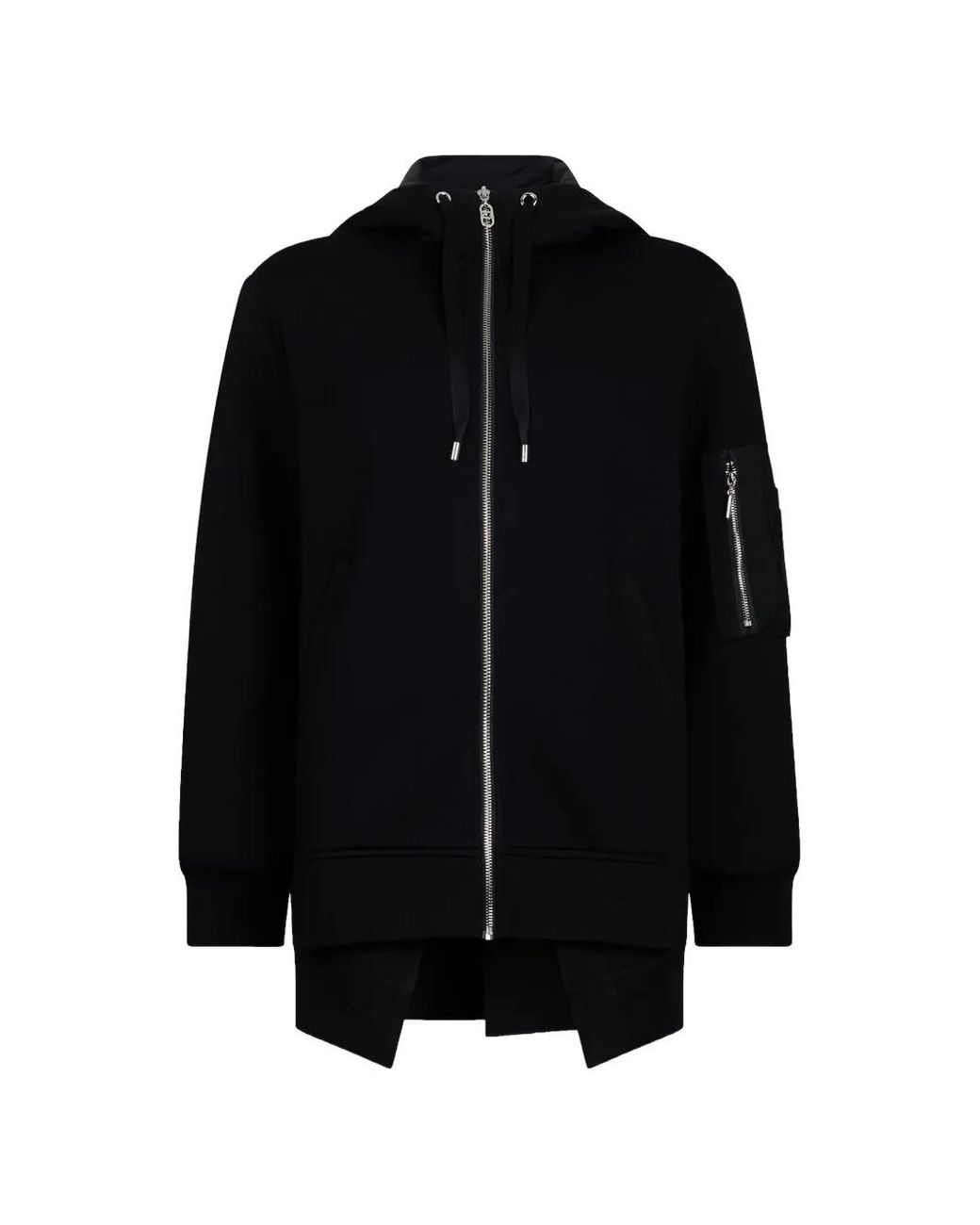 Liu Jo Black Zip-Fastening Hooded Jacket