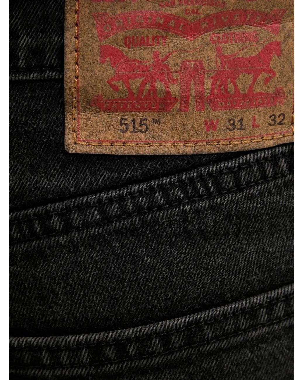 Levi's Black 515 Slim Taper Jeans for men