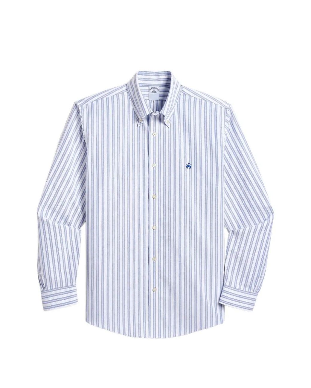 Brooks Brothers Blue Striped Button-Down Shirt for men