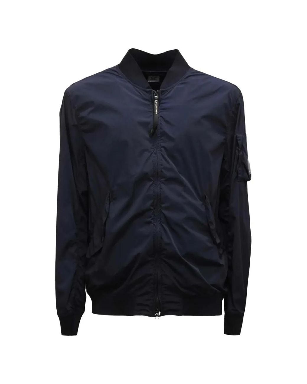 C P Company Blue Nylon Blouson Jacket for men