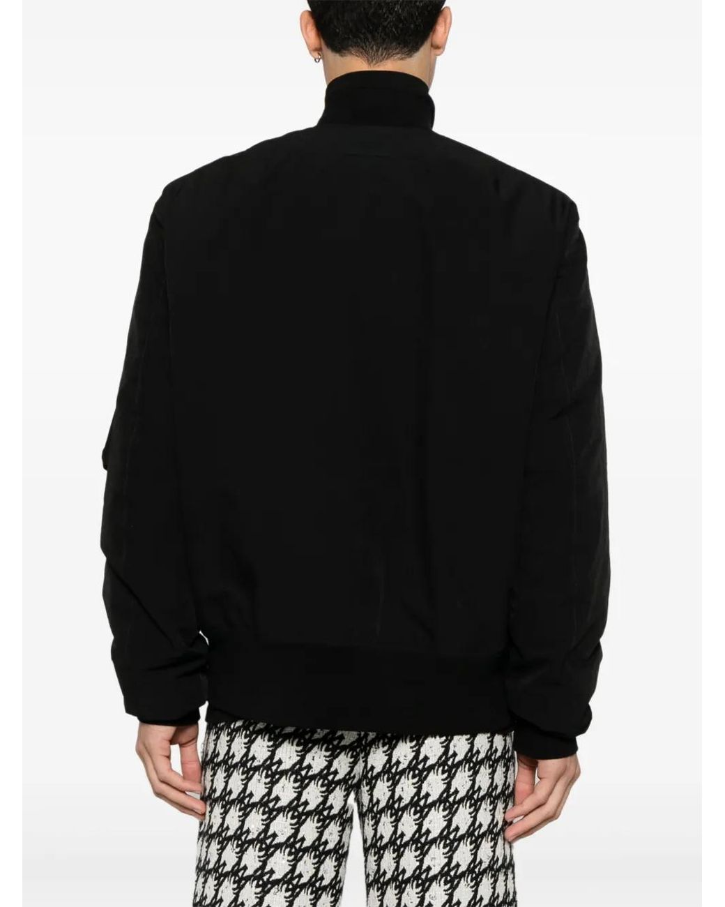 Dolce & Gabbana Black Padded Bomber Jacket for men