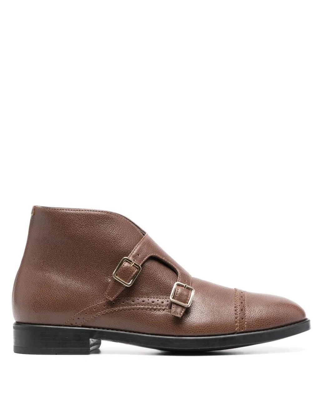 Tom Ford Brown Double-Buckle Monk Shoes for men