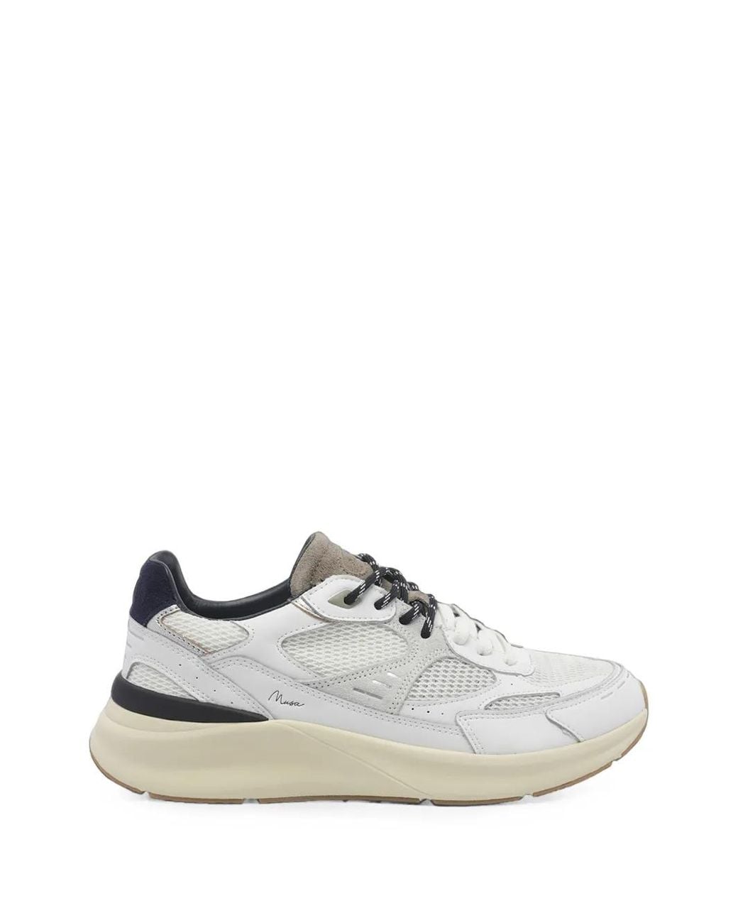 Date White Musa Leather Sneakers for men