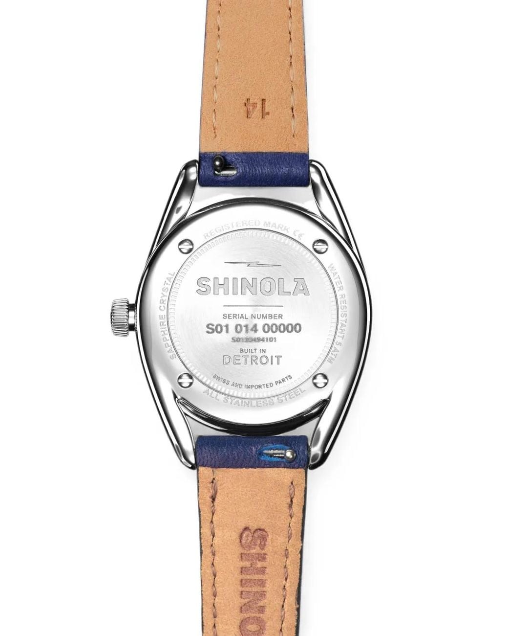 Shinola Blue Derby 30.5Mm Watch