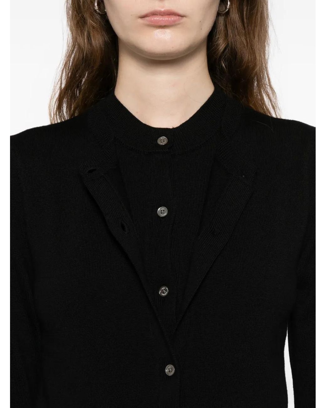 ROKH Black Layered Cardigan