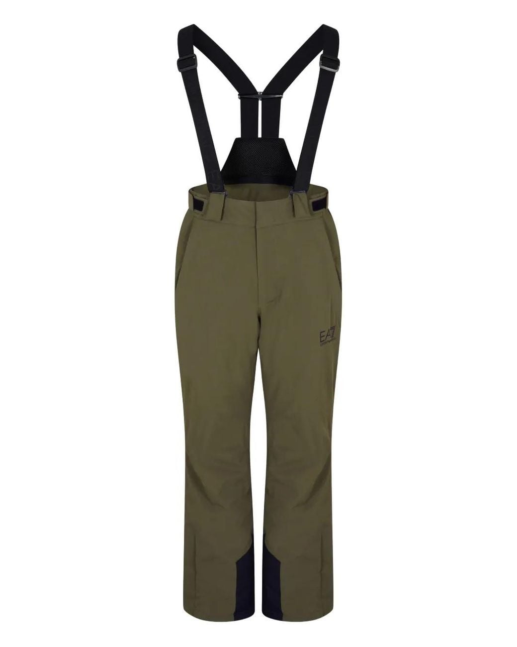 Pantaloni Da Sci Con Bretelle di EA7 in Green da Uomo