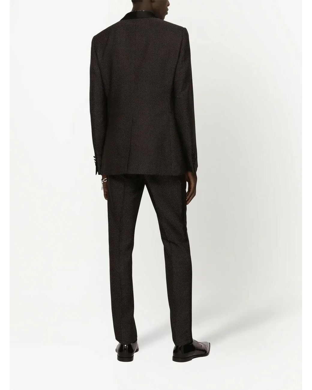 Dolce & Gabbana Black Martini-Fit Tuxedo Suit for men