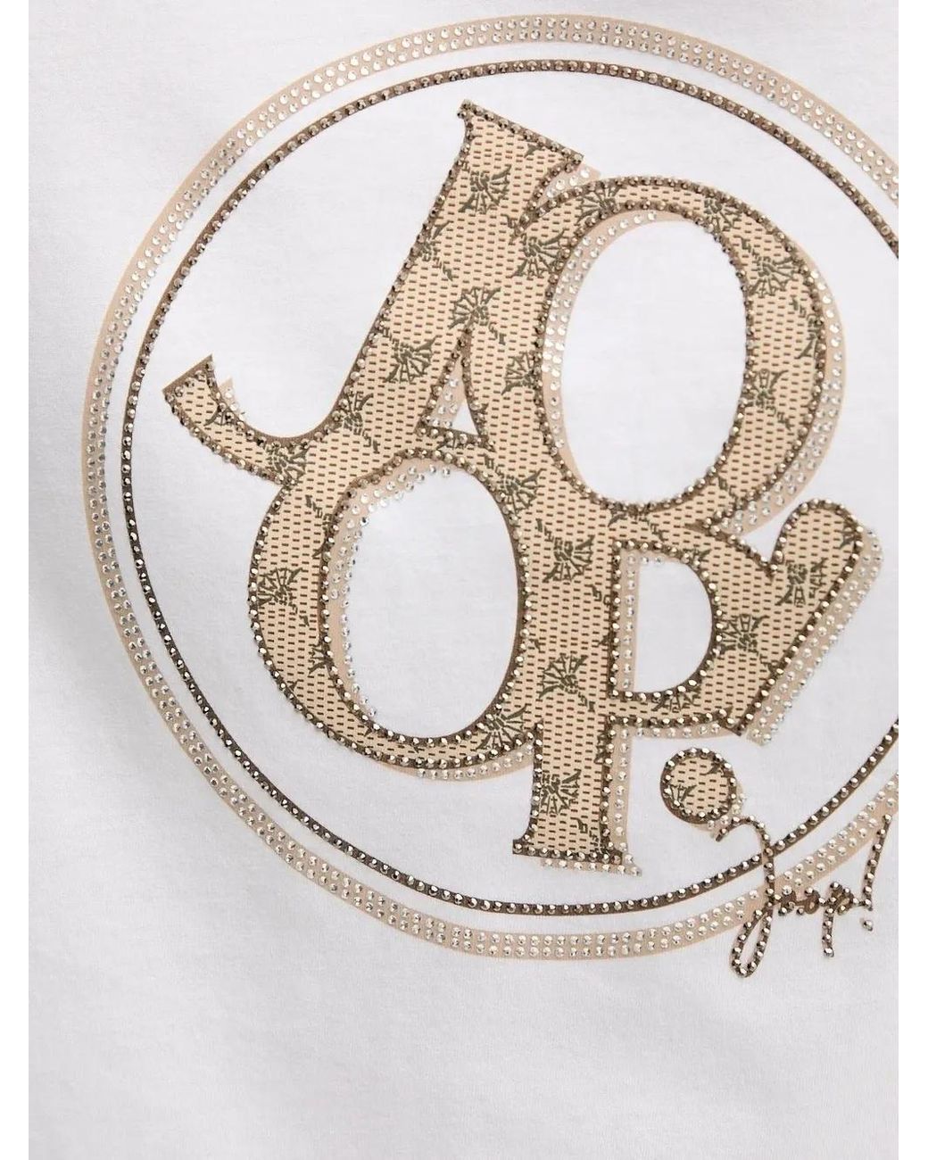 Joop! Blue Logo-Detail Embellished T-Shirt