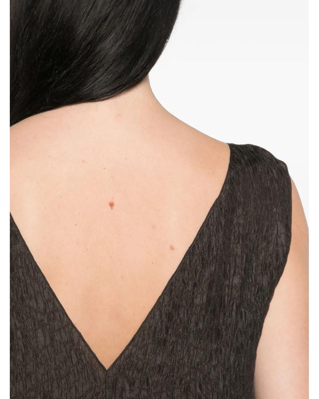 Cortana Black Anhelo Textured Maxi Dress