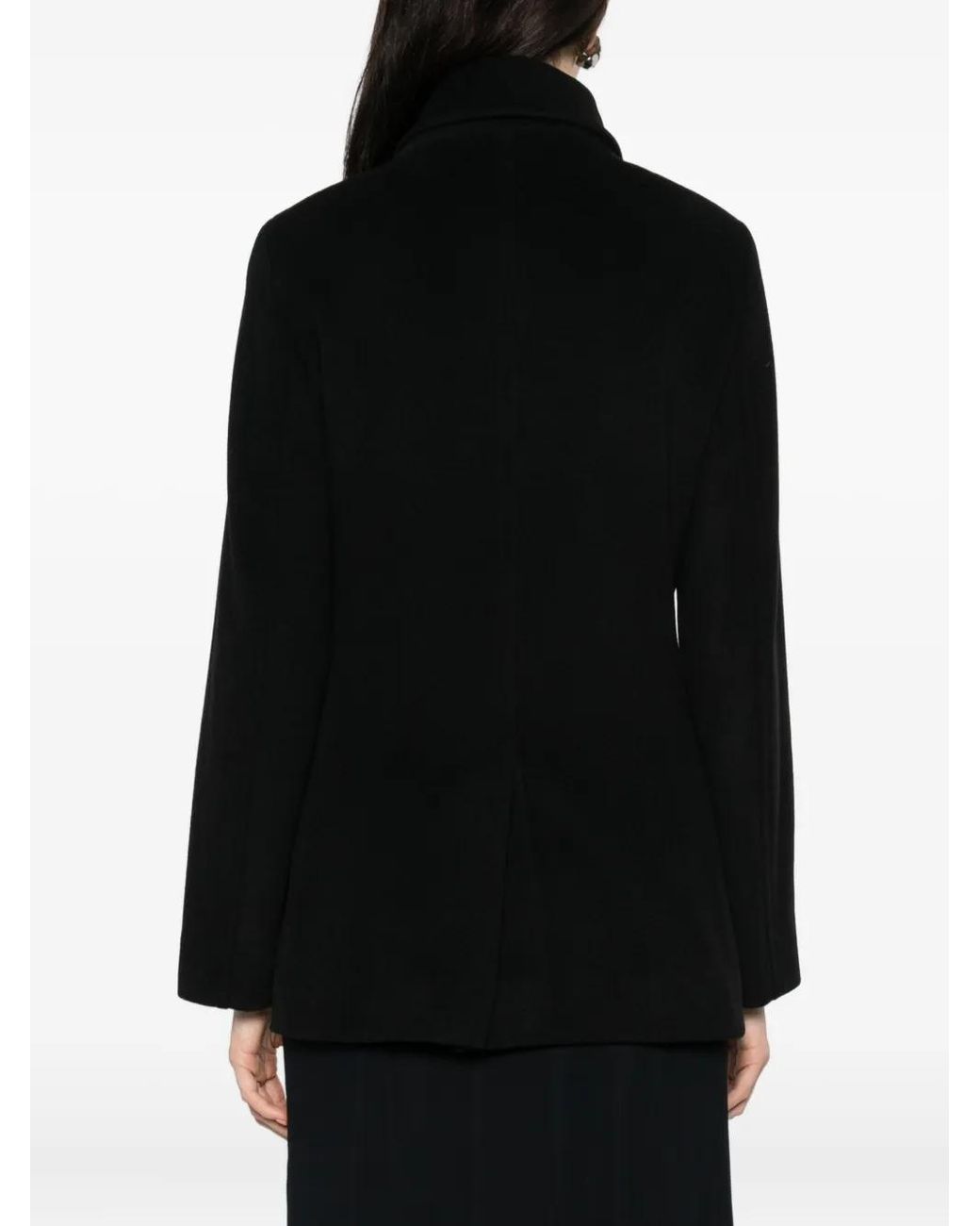 Akris Punto Black Double-Breasted Jacket
