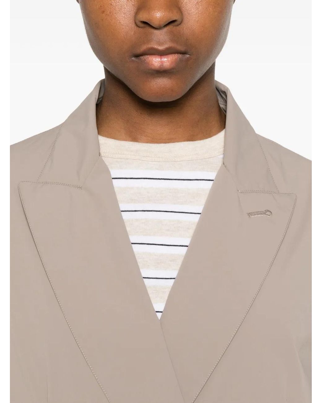 Herno Natural Double-Breasted Blazer