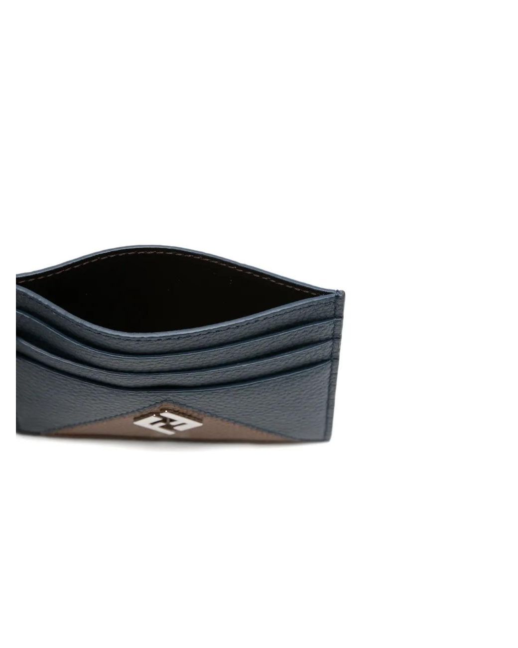Fendi Blue Mini Card Case for men