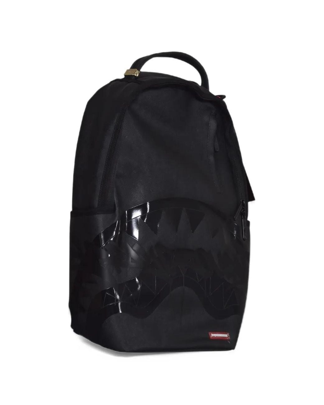 Sprayground Black Shadow Sharks Graphic-Print Backpack