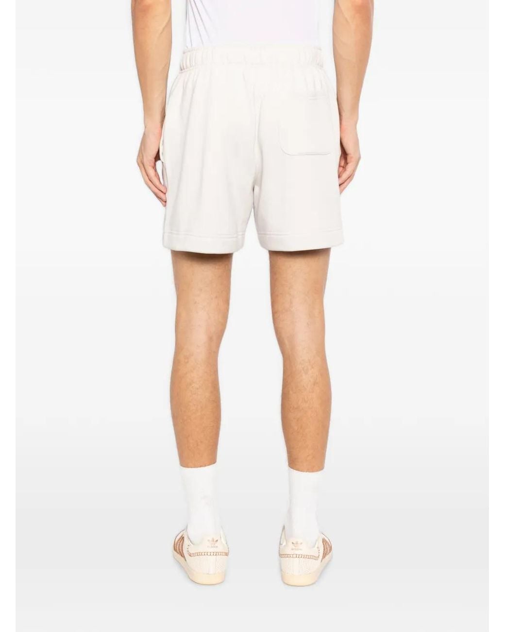Melt White Graphic-Print Shorts for men