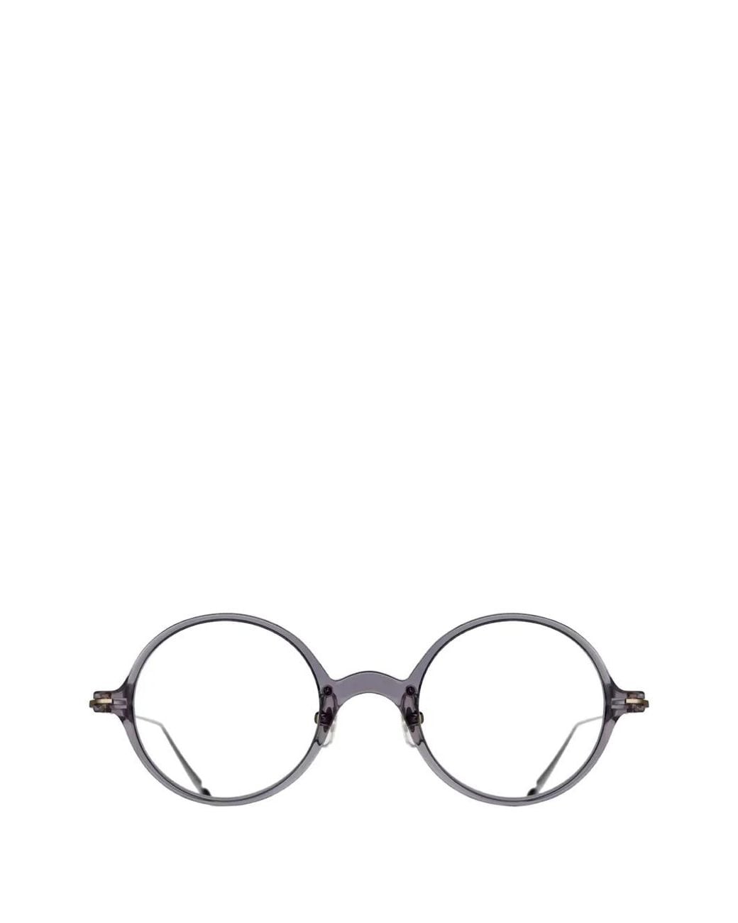 Matsuda Gray M2054 Round-Frame Glasses