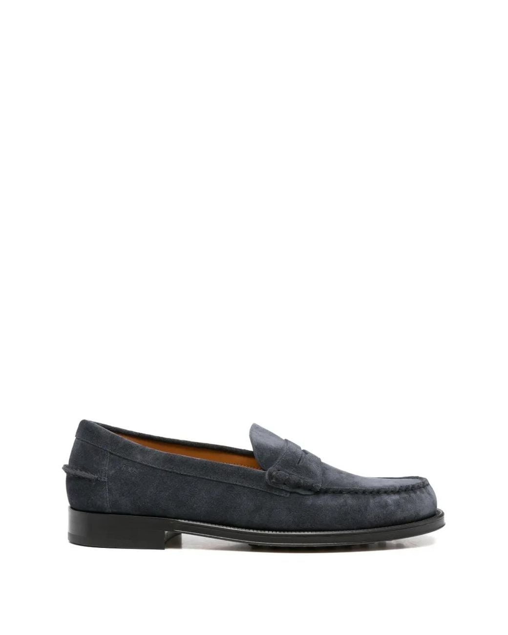 Tod's Blue Penny Leather Loafers for men