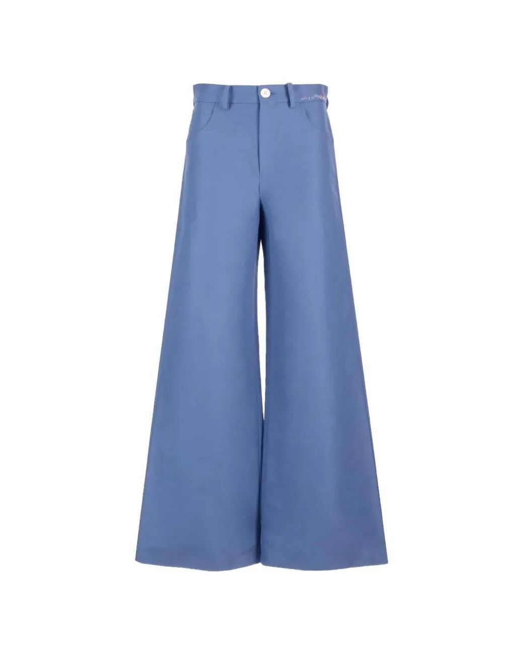 Marni Blue Five-Pocket Wide-Leg Trousers