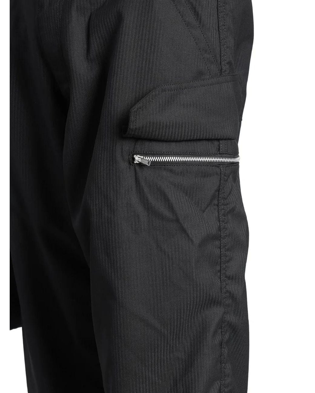 Comme des Garçons Black Derby-Stripe Cargo Pants for men