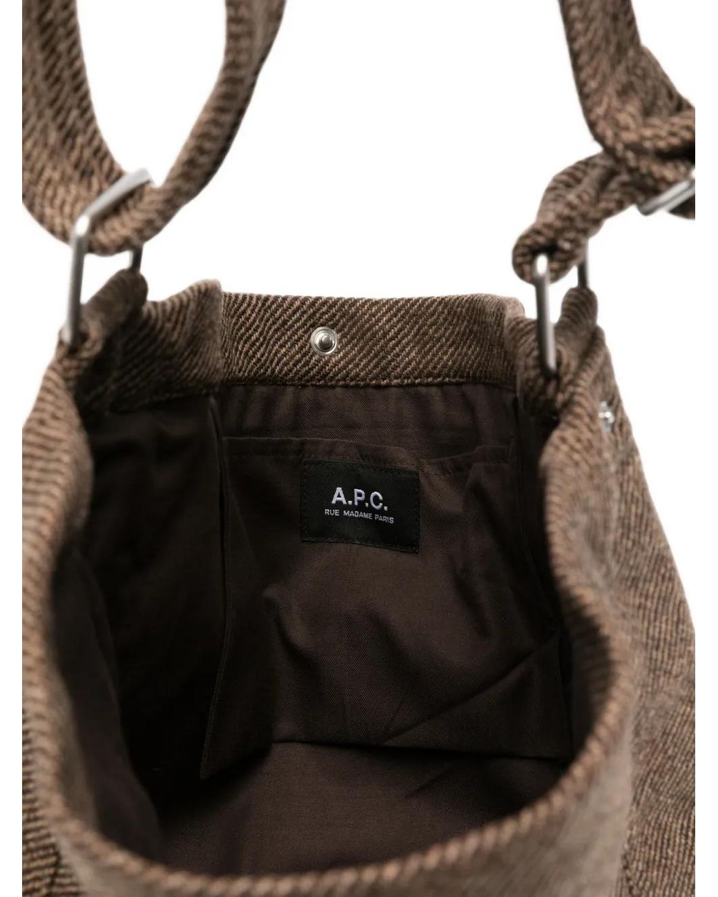 A.P.C. Brown Journal Small Satchel