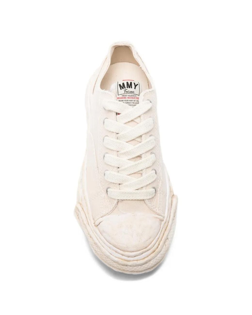 Maison Mihara Yasuhiro White Peterson23 Og Sole Bleached Canvas Low-Top Sneakers