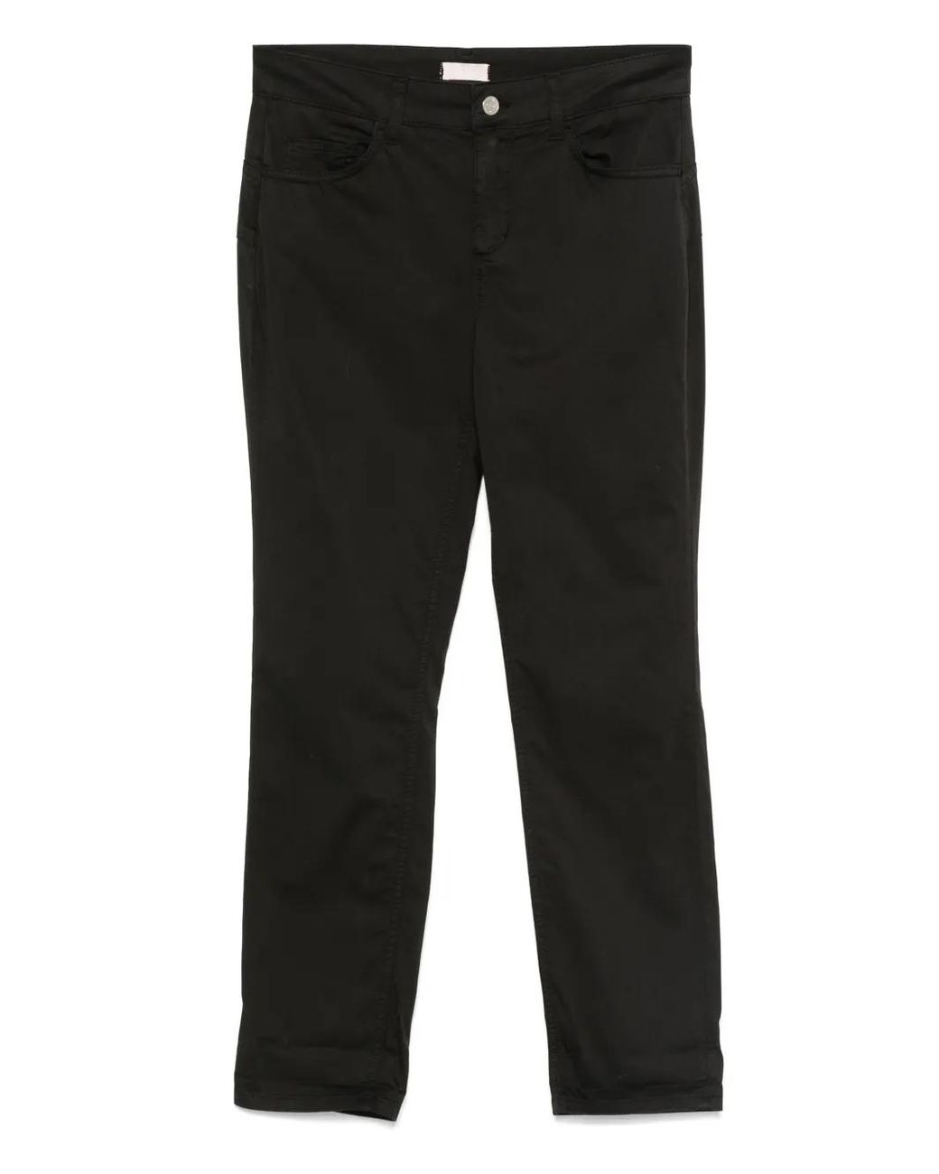 Liu Jo Black Logo-Embroidered Trousers
