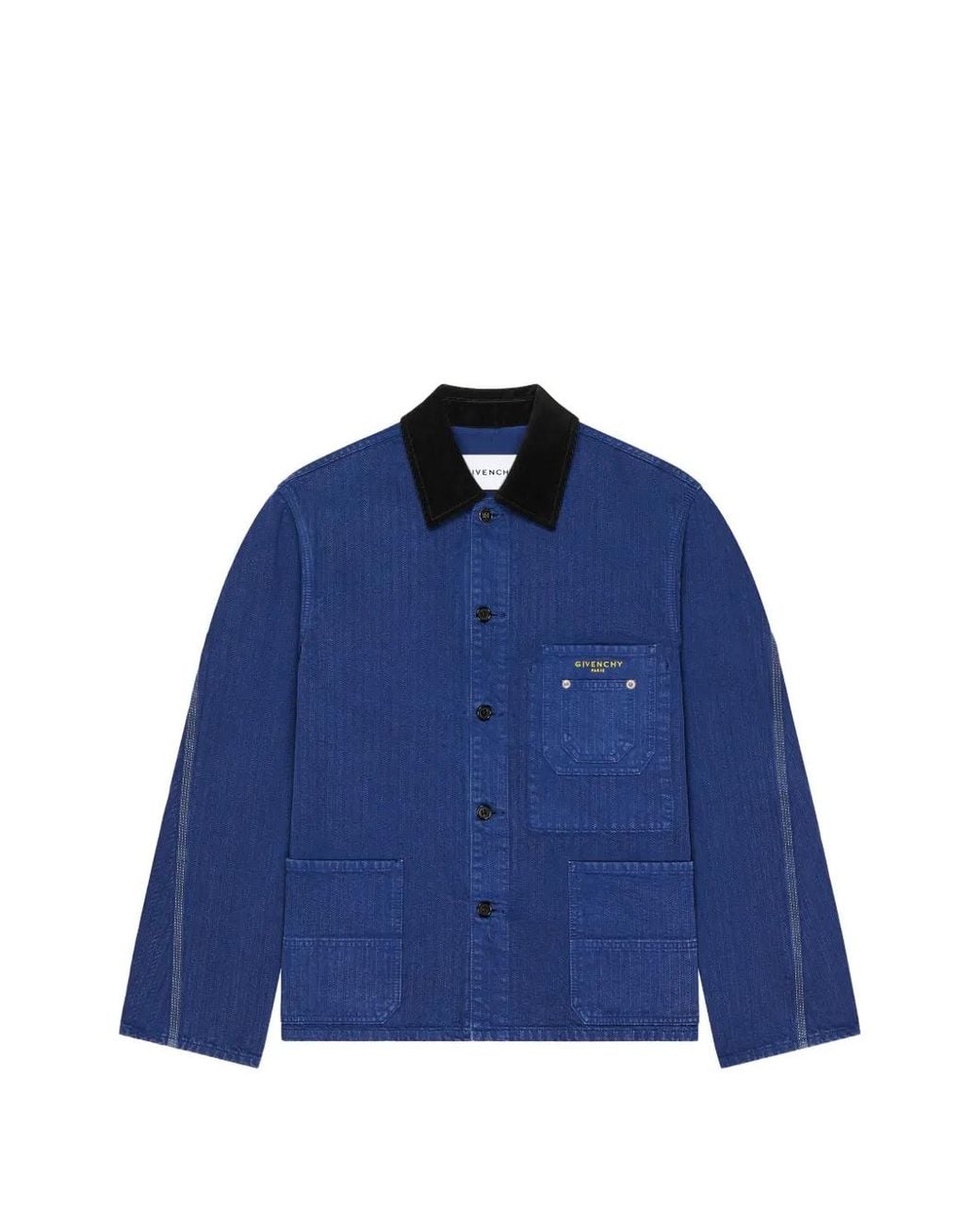 Givenchy Blue Couture Seam Jacket for men