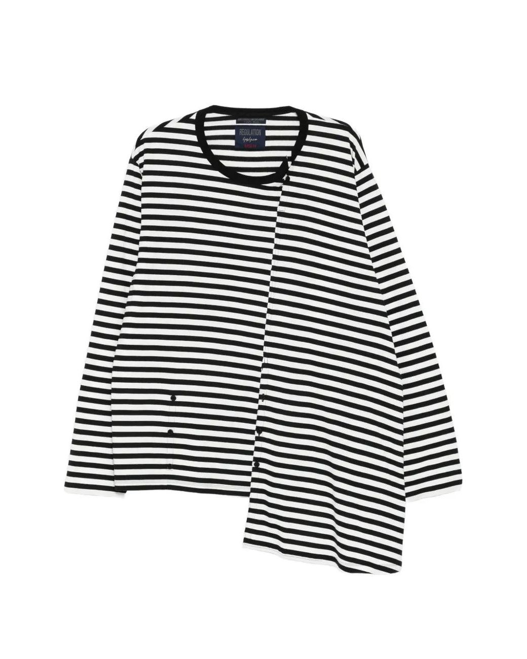 Yohji Yamamoto White X Neighborhood Striped T-Shirt for men