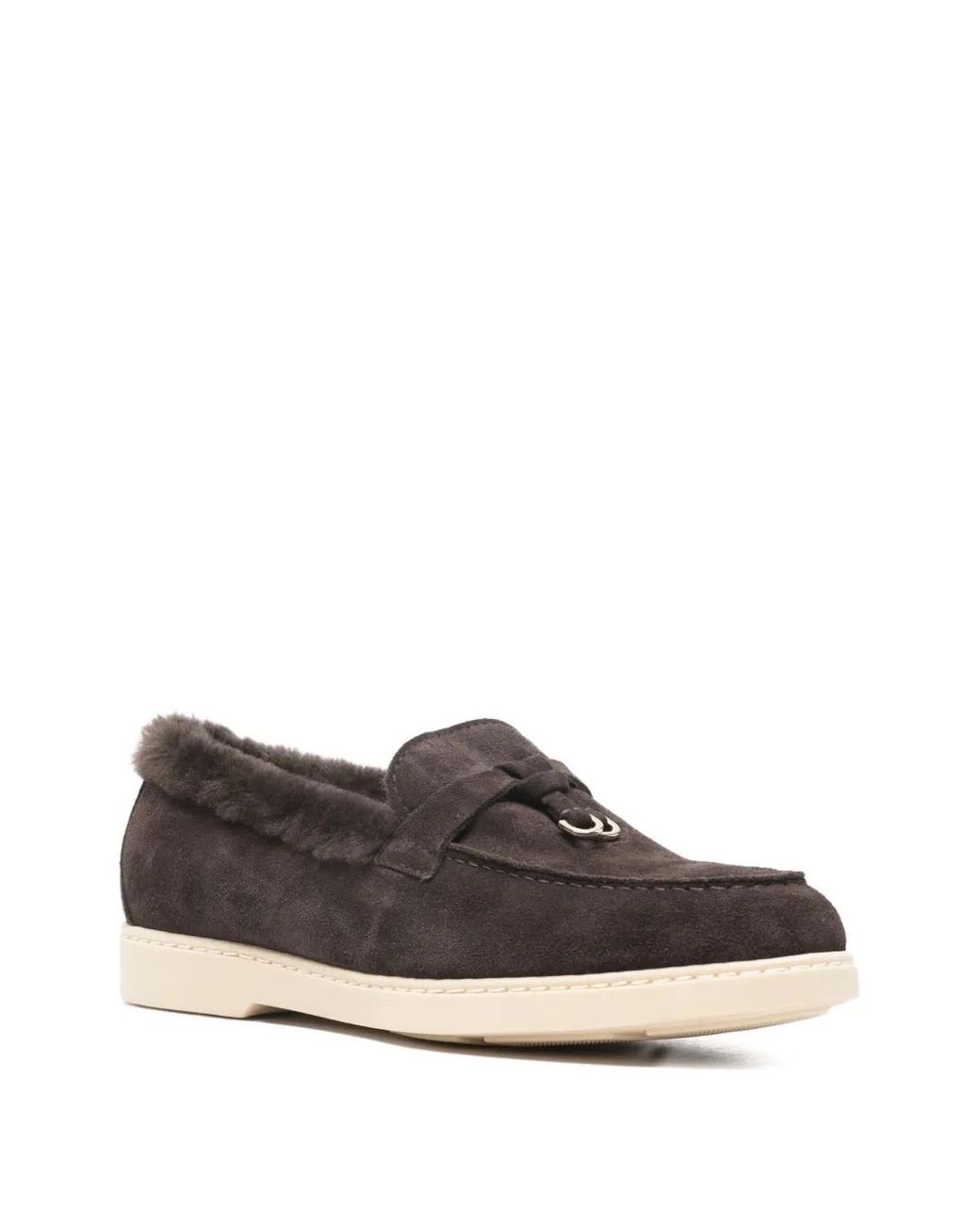Doucal's Brown Leather Loafers