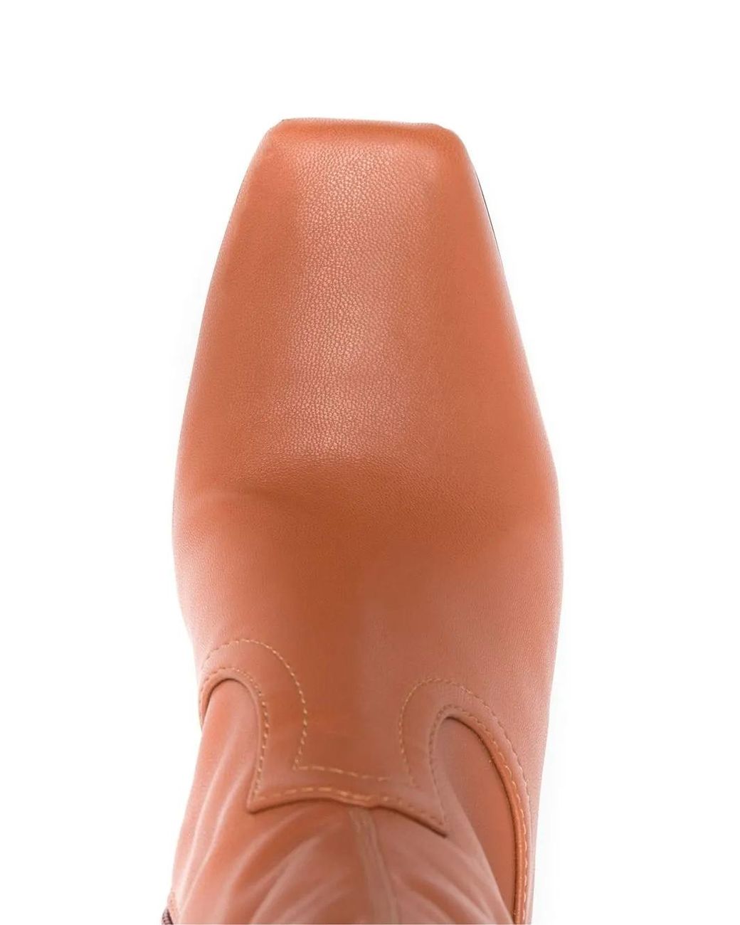 Stella McCartney Brown Cowboy Stretch Ankle Boots