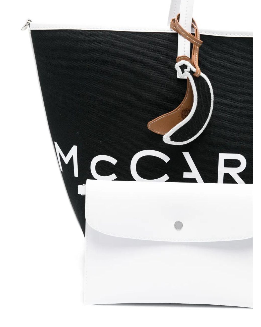 Stella McCartney Black Logo Shoulder Bag