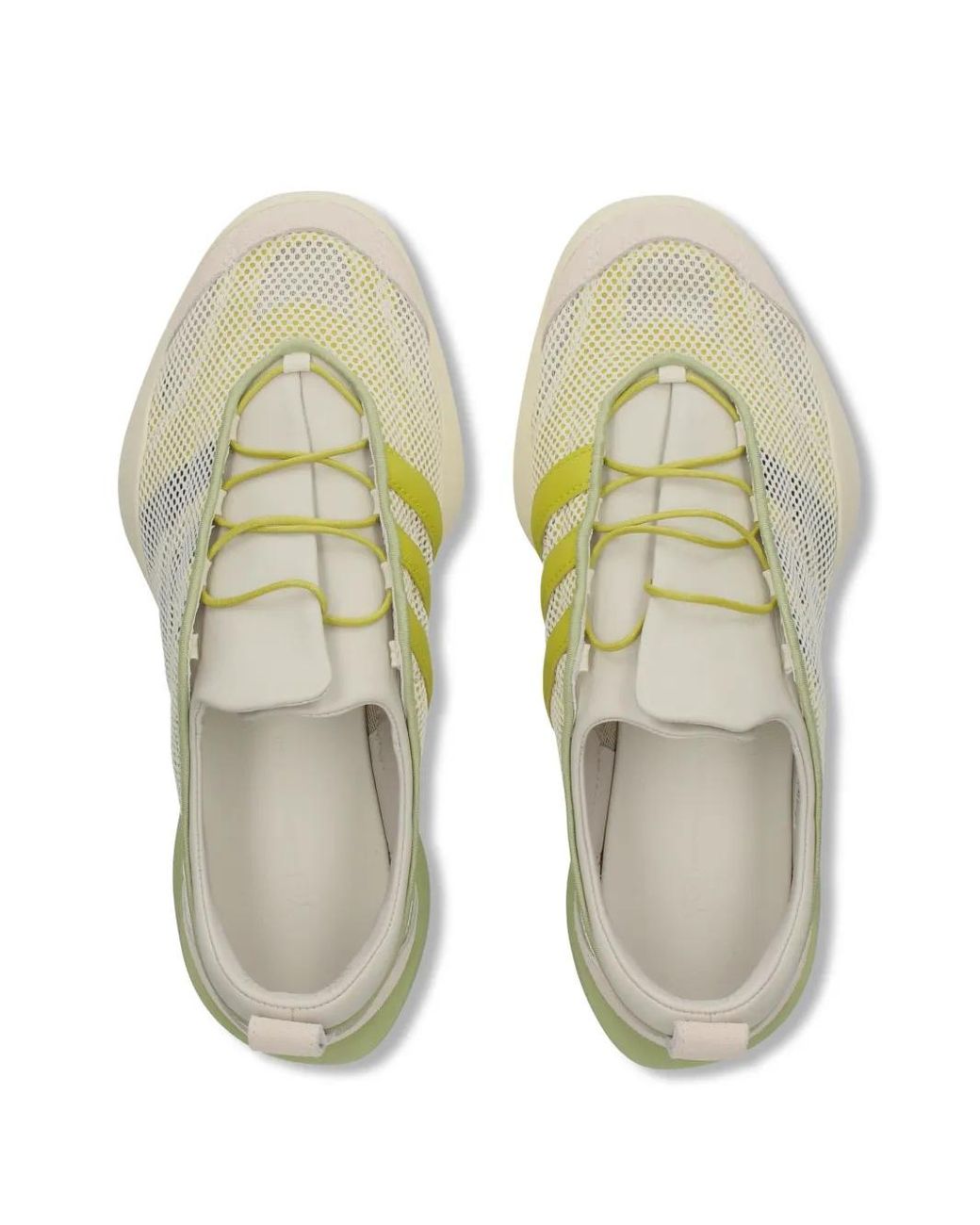 Y-3 Natural Mesh Lace-Up Sneakers