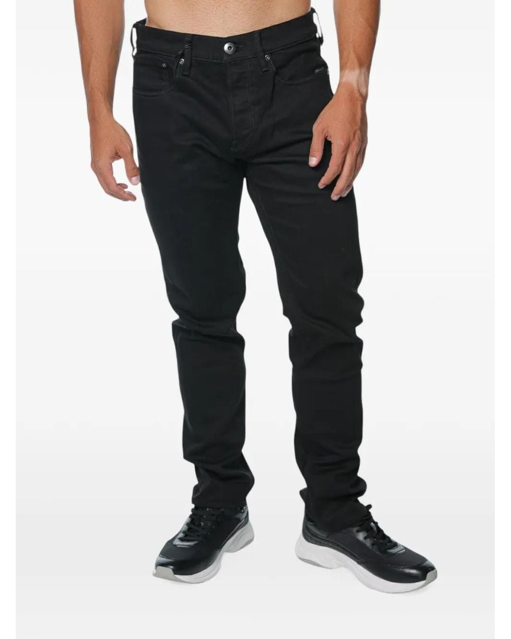 G-Star Black Streem Slim-Tapered Jeans for men