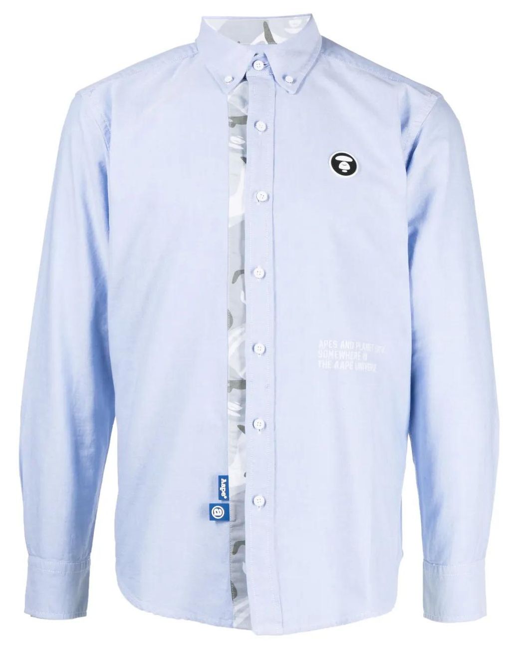 Aape By A Bathing Ape Hemd Mit Logo-Patch in Blue für Herren