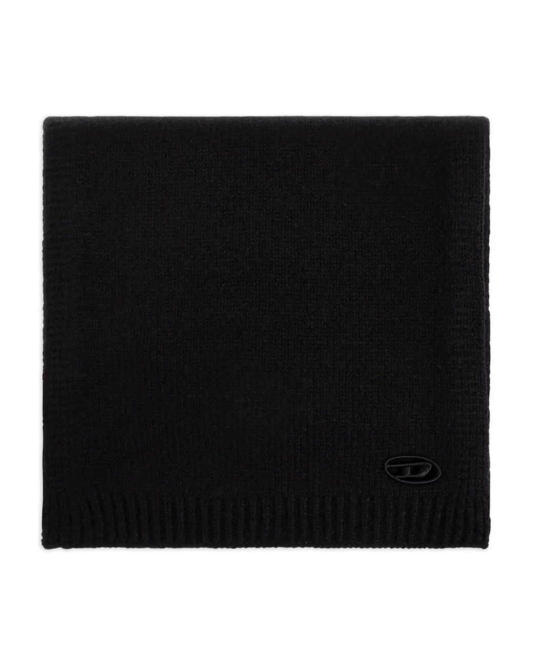 Bufanda Con Placa Del Logo DIESEL de color Black