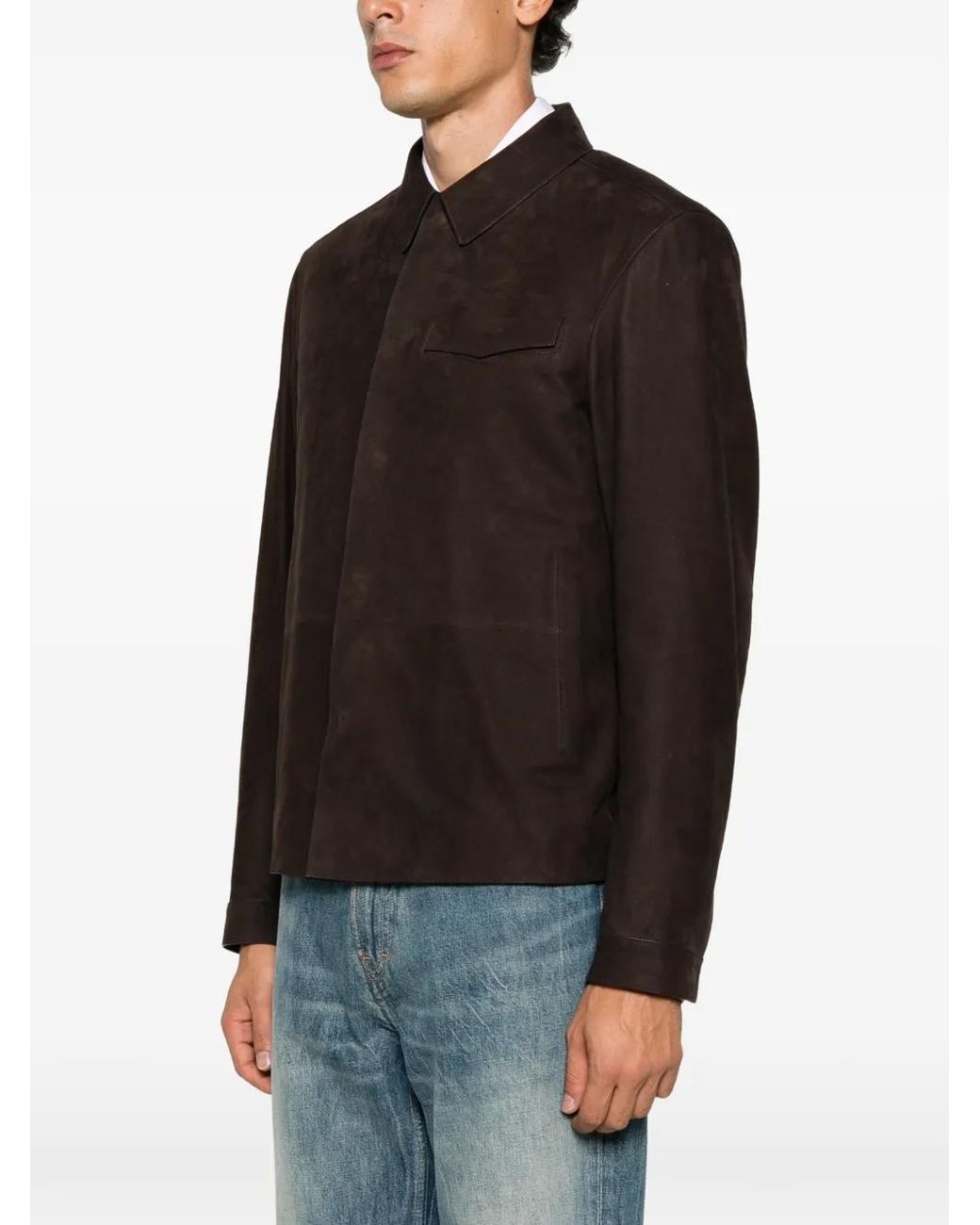 Tom Ford Black Nubuck Leather Jacket for men