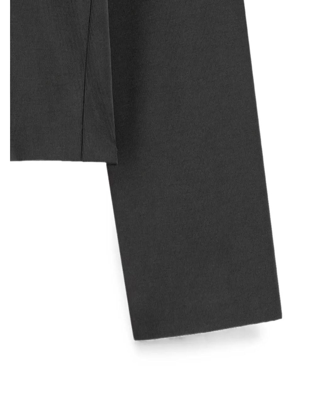Amomento Black Hoodie En Jersey À Fermeture Zippée for men